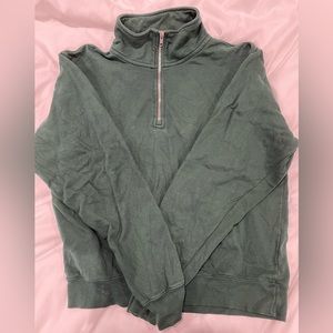 John Galt 1/4 zip sweater jacket